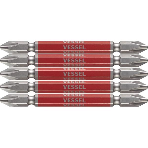 ベッセル(VESSEL) 40V対応 両頭 剛彩ビット +2×82 5本組 GS5P2082