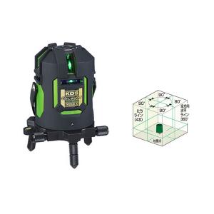 ムラテックKDS グリーンレーザー 墨出器 DSL-93RGN フルライン 電子整準リアルグリーン 標準付属品付き スマホで遠隔操作