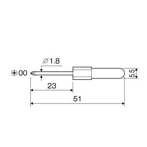 アネックス ANEX 特小精密ドライバー +0...の詳細画像1