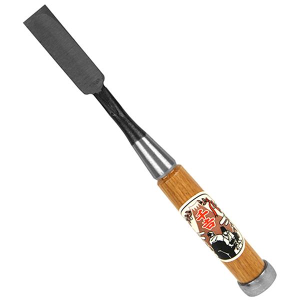 藤原産業 追入ノミ 4977292120258 刃巾18mm 本鍛造手造り仕上げ 鋼付き 赤樫柄 サ...