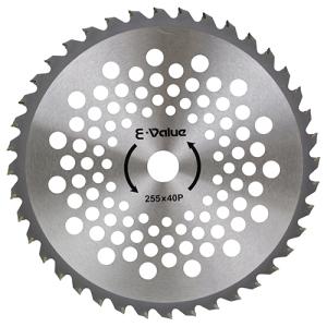 E-Value(藤原産業) 軽量タイプ 草刈り機用 チップソー 1枚 ETT-255mm×40P×1P