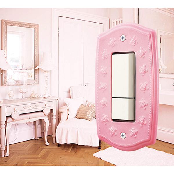 LAMP(ランプ)スガツネ工業 スイッチ・コンセントプレート PXP-PR01型 ポタリーローズシリ...