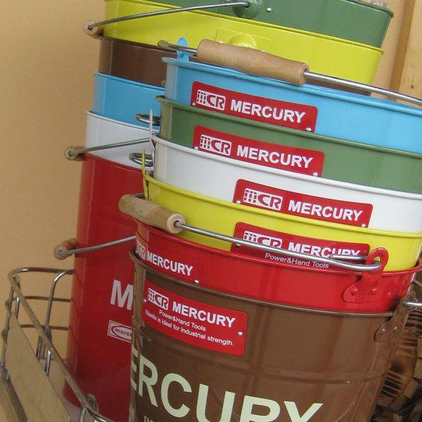 マーキュリー　ブリキバケツ【C118 BUCKET】 ブルー