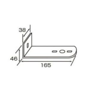 マーカーランプ取り付けステー　L型　１個付用１枚｜totocar