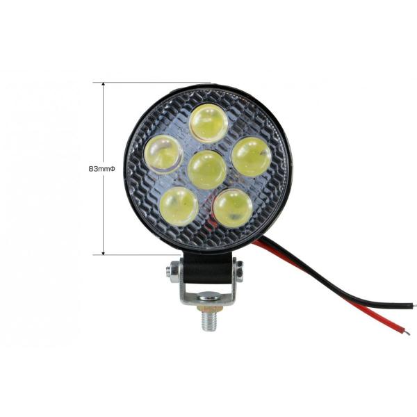 WL-27 LEDワークランプ 丸型 3インチ１２/２４Ｖ共用