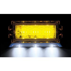 LED6  2WAYフラットマーカーランプNEO　24V用　クリアー/イエロー｜totocar