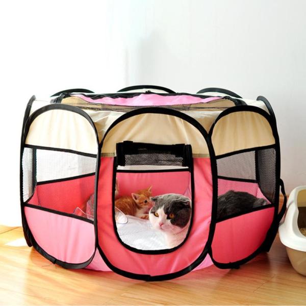 キャット品 猫　ハウス キャンプ ペットキャリー テント 折り畳み式 軽量 キャットグッズ 犬猫兼用...