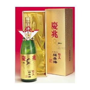 福寿海 本醸造 特選 金箔入 慶兆 けいちょう ギフトケース入 1800ml 中川酒造 日本酒 鳥取県の地酒｜tottori-gottuou