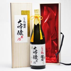 日本酒 いなば鶴 強力 大吟醸 原酒 1800ml 桐箱入 木箱 中川酒造 日本酒 鳥取県の地酒 プレゼント用におすすめ