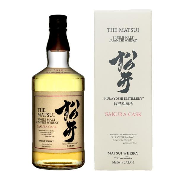 ギフト 「正規販売店」 国産ウイスキー シングルモルト ウイスキー 松井 サクラカスク 43度 70...