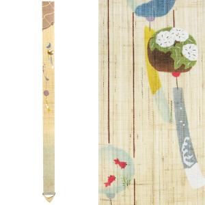 細タペストリー 駒犬張り子 京都 洛柿庵 らくしあん 麻100% 和