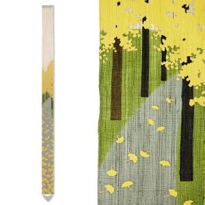 細タペストリー 駒犬張り子 京都 洛柿庵 らくしあん 麻100% 和モダン