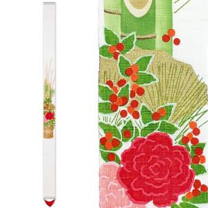 細タペストリー 駒犬張り子 京都 洛柿庵 らくしあん 麻100% 和モダン