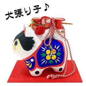 犬張り子（新）１号　でんでん太鼓付き　節句　お宮参り　