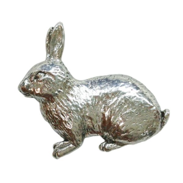 ピューター製 ピンバッジ ラペルピン うさぎ ラビット 兎 英国 A.E.Williams