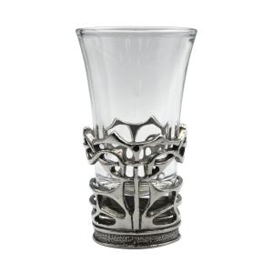 ショットグラス ピューター装飾 60ml 英国製 A.E.Williams : 英国雑貨
