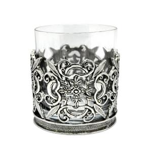 ショットグラス ピューター装飾 60ml 英国製 A.E.Williams : 英国雑貨