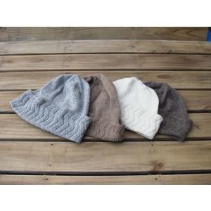 ベビーアルパカ 100％ ニット 帽子 ペルー製