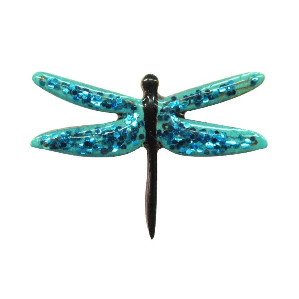 ハンドメイド 木製 ピンバッジ とんぼ 蜻蛉 英国製 ベクベクメイクス