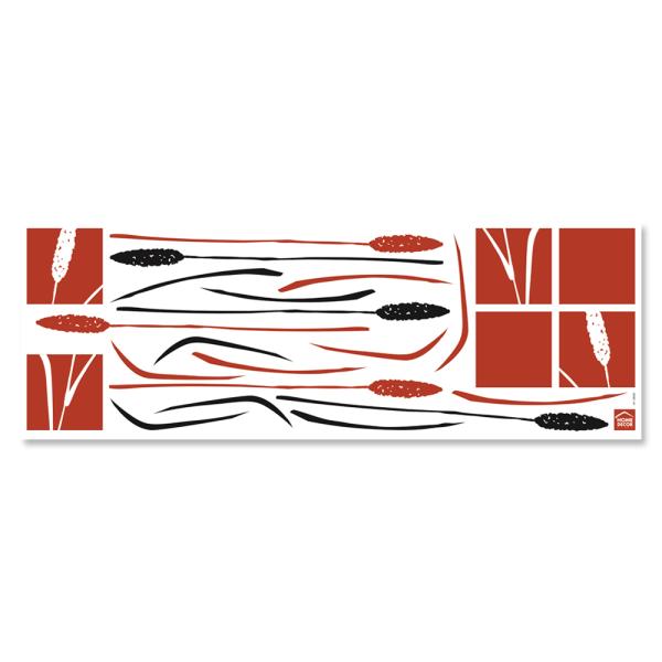 ウォールステッカー 稲穂 おしゃれ 高級感