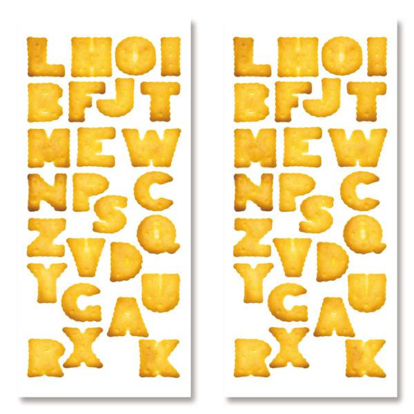 耐水 耐熱 シール クッキー アルファベット 文字 メール便OK