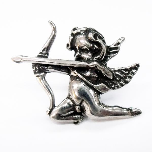 シルバー ピンバッジ キューピッド イタリア製  I GEMELLI