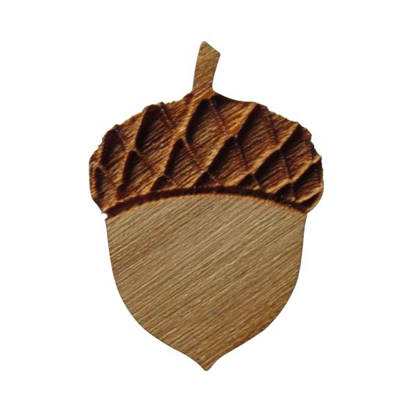 どんぐり ウッド ピンバッジ ハンドメイド 英国製 Jessica Leese