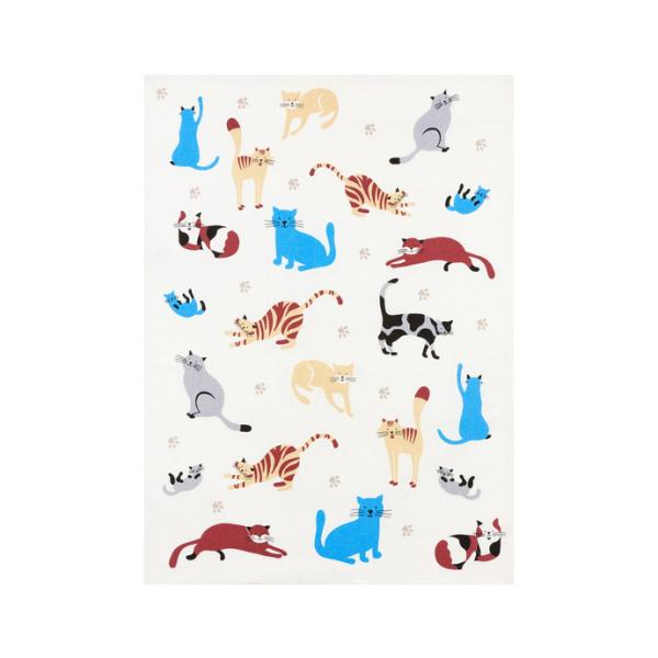 プリント ティータオル 猫 キャット ドイツ Kracht クラークト