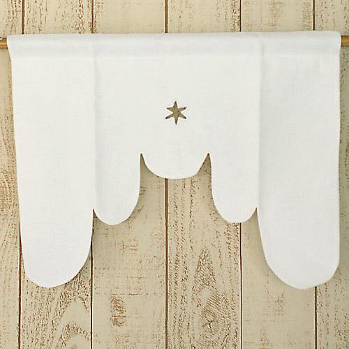 カフェカーテン エトワール 幅45×丈35cm リネン 100%