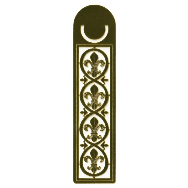 ケルティックブックマーク フルールドリス 百合の紋章 アイリス ステンレス ゴールドプレート 金属 ...