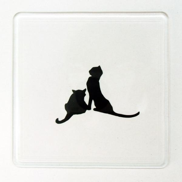 英国製 プラスチック コースター シルエットピクチャー メール便OK
