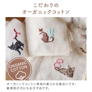今治タオル ハンカチタオル 猫 イニシャル K...の詳細画像4