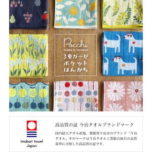 今治タオル ハンカチタオル Pocchi 3重...の詳細画像1