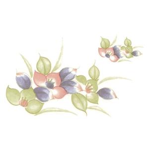 陶芸 下絵具 / 下絵転写紙 3色三ツ花