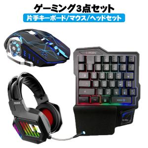 ゲーミングヘッドセット レインボーLEDバックライト搭載 マイク付き