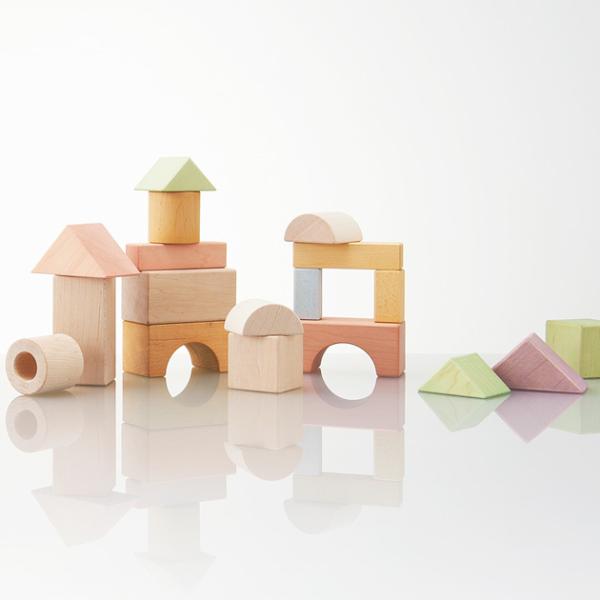 つみき 積み木 木製 安心 木のおもちゃ NIHONシリーズ 日本製　つみきのいえL 　54ピ−ス ...