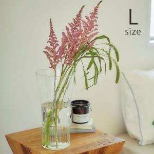 フラワーベース 花瓶 ガラス クリア シンプル Horn Please ホーン プリーズ リューズガラス ワイズライン フラワーベース マンス L
