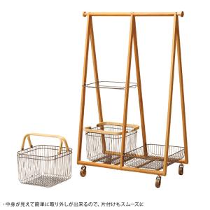 ハンガーラック ワゴン付き キャスター付き 持...の詳細画像2