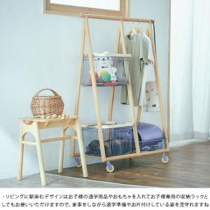 ハンガーラック ワゴン付き キャスター付き 持...の詳細画像3