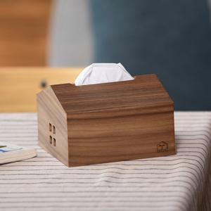ティッシュケース 木製 テンテ tente WOOD House Style ソフトパック