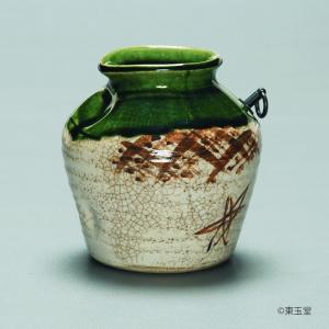 ガラス 花入 掛花入 氷柱（つらら） 山崎真一作 （化粧箱入） : お