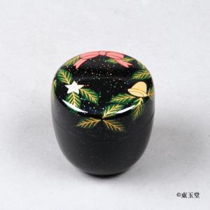 茶道具 香合 溜面取 武蔵野蒔絵 錫縁 谷川真斎作 茶道 : 茶道具いまや