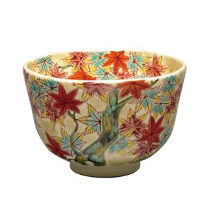 乾山写　老松　茶碗　利昇作 茶道具 抹茶茶碗 乾山写 栗に雀 加藤利昇作 乾山写し 重陽の節句 茶道