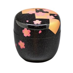 茶道具 棗 中棗 黒塗 遠山蒔絵 樹脂製 化粧箱 : 新古茶道具 さかい