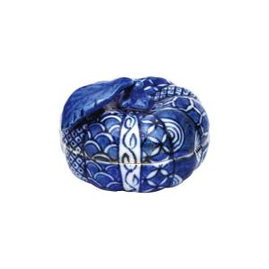 香合 呉須 周茂叔（しゅうもしゅく） 景徳鎮 王懐英作 (桐箱入） : お