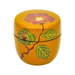 茶道具 なつめ お薄器 日の丸棗 円能斎好写し 木製 ボール棗 円能斉好