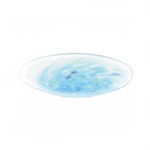 ガラス 菓子皿 菓子器 薄氷皿 義山 （直径23x高さ4cm) (紙箱） : お