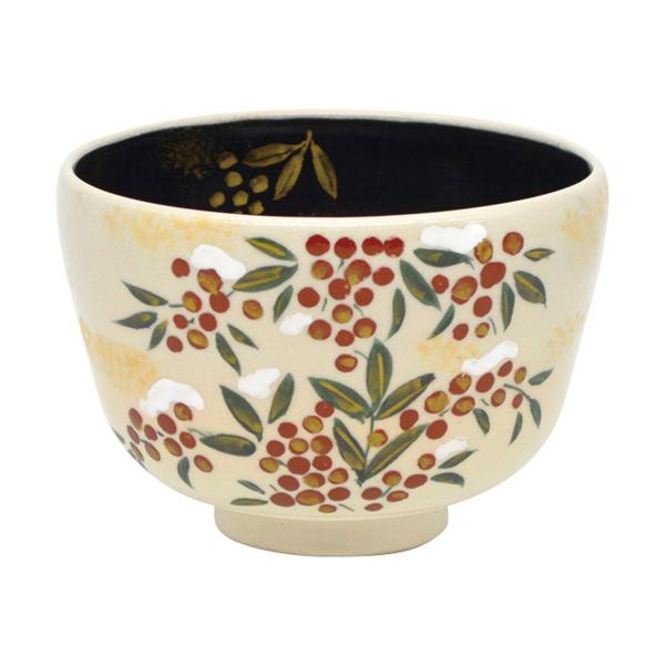 茶碗　南天　中村与平作（化粧箱）