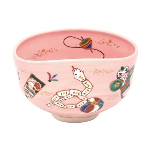 令和7年巳年 干支 抹茶茶碗 仁清 金格子 魯山人「福」字写 巳 花月窯