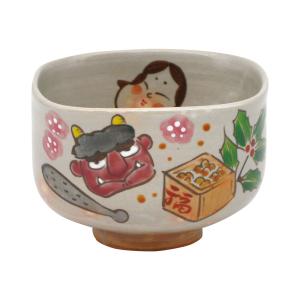 茶碗 粉引 シマエナガ 清和窯作（化粧箱） : お茶道具東玉堂 ヤフー店